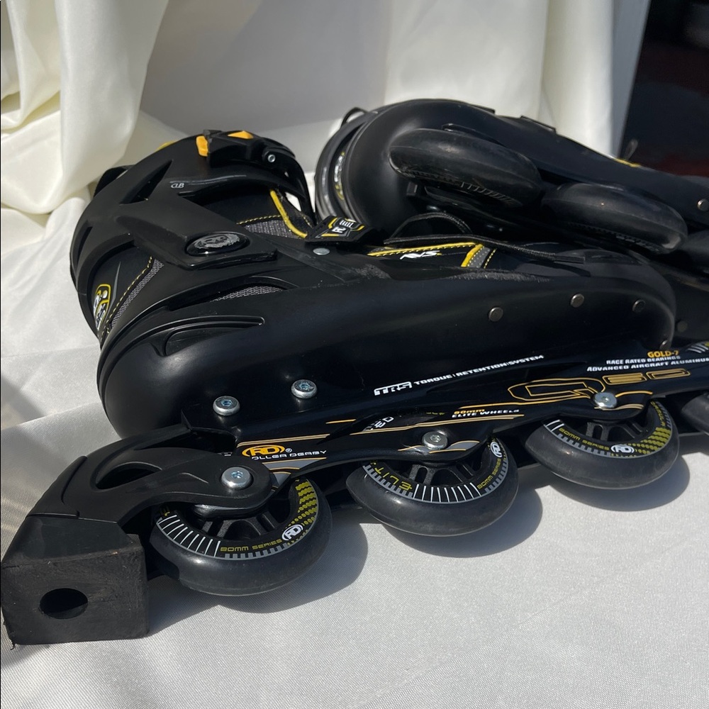 Lancer Black and Yellow Men's Athletic Inline Skates - Picture 7 of 9
